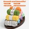 24-Pack 100% Milk Cotton Yarn Set – 1200g / 3150yd Total, Soft & Fuzzy 5-Ply Cotton for Crocheting, Amigurumi, Baby Clothes, DIY Crafts (Includes 3mm Crochet Hook, Set A)